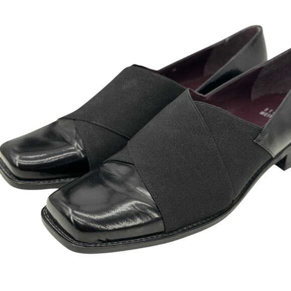 Stuart Weitzman The Band Loafer Elastic SZ 9 Women's Black Patent Career Office - Picture 6 of 11